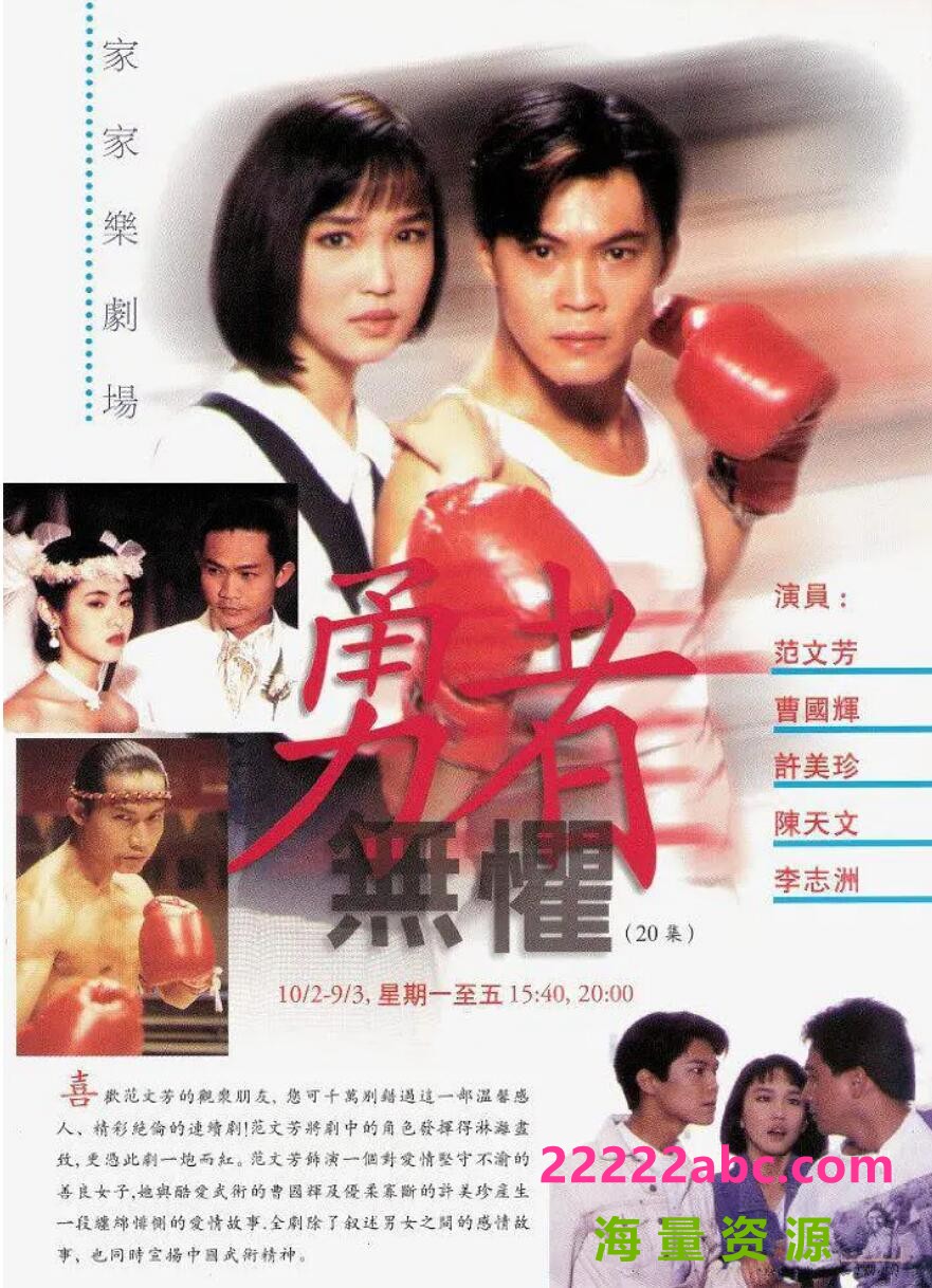 1994新加坡[勇者无惧]toggle-RMVB][576P][国语无字][20集全 每集约150M][曹国辉 范文芳 许美珍 陈天文]百度网盘