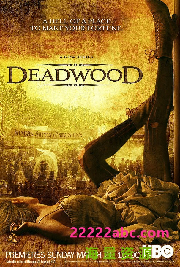 [朽木/死木/枯镇/Deadwood 第一至三季][全03季][英语中字]